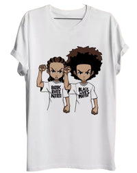 Black Lives Matter Boondocks T shirt Roundneck