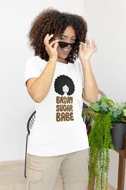 T-shirt customised with Brown Suga Babe