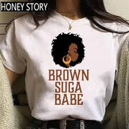 T-shirt customised with Brown Suga Babe